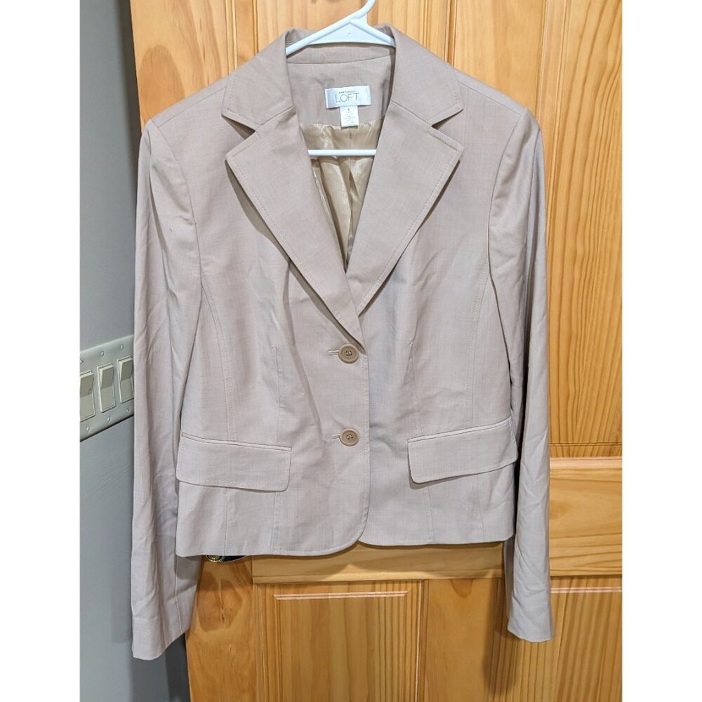 Ann Taylor LOFT Soft Beige Blazer